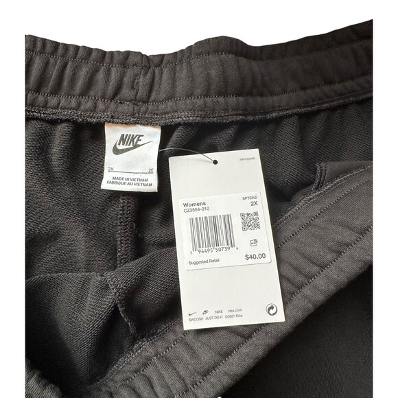 Nike Essentials Women's 3" Active Shorts w/ Pockets Cotton Plus Size 2X Black - Picture 6 of 10